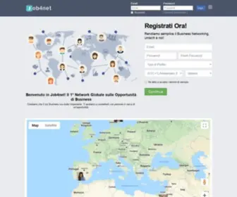 Job4Net.com(Il 1° Network Globale sulle Opportunità di Business) Screenshot