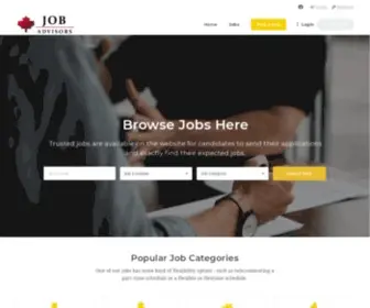 Jobadvisors.ca(No.1 Platform for Job) Screenshot