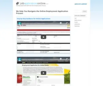 Jobapplicationsonline.com(Job Applications Online) Screenshot