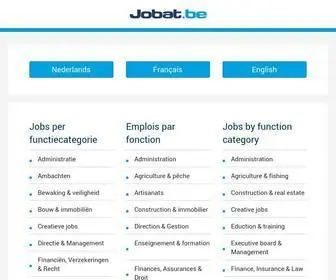 Jobat.be(Wij doen alles om je aan een goede job te helpen) Screenshot