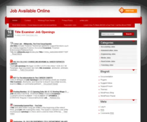 Jobavailableonline.com(Jobavailableonline) Screenshot