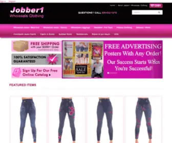 Jobber1Wholesale.com(Wholesale Clothing) Screenshot