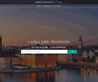 Jobbstockholm.nu(Lediga jobb Stockholm) Screenshot