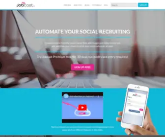 Jobcast.net(Jobcast Social Recruitment App) Screenshot
