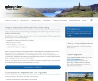 Jobcenter-Rhein-Berg.de(Jobcenter Rhein) Screenshot