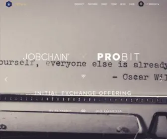 Jobchain.com(A platform) Screenshot