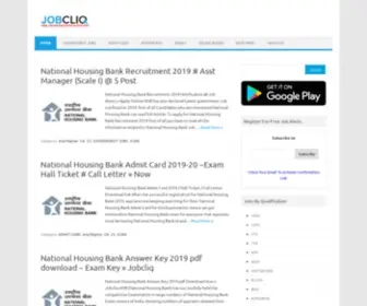 Jobcliq.in(Job Cliq – A dedicated Web Portal) Screenshot
