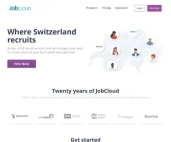 Jobcloud.ch(Wo die Schweiz rekrutiert) Screenshot