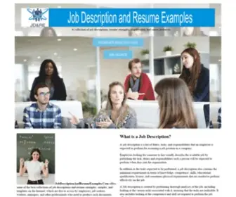 Jobdescriptionandresumeexamples.com(We offer some of the best collections of job descriptions and resume examples) Screenshot