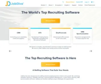 Jobdiva.com(JobDiva's industry) Screenshot