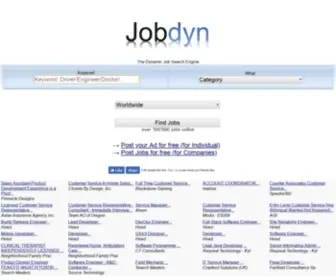 Jobdyn.com(Search Jobs in United States and Europe) Screenshot