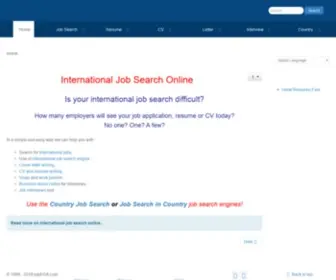 Jobera.com(International-job-search-online) Screenshot