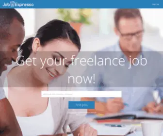 Jobespresso.net(All Freelance Jobs in one place) Screenshot