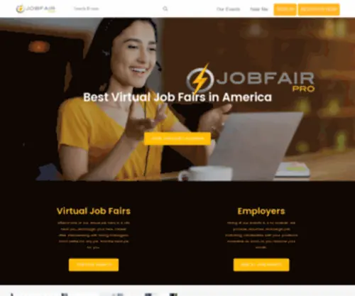 Jobfairpro.com(The Best Job Fairs in the Country) Screenshot