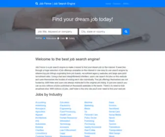 Jobfence.com(Job Search Engine Affiliate Script) Screenshot