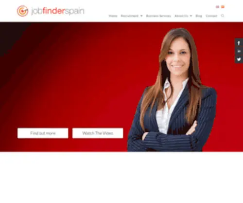 Jobfinderspain.com(Find a Job in Spain with a recruitment company that really cares. Job Finder Spain) Screenshot