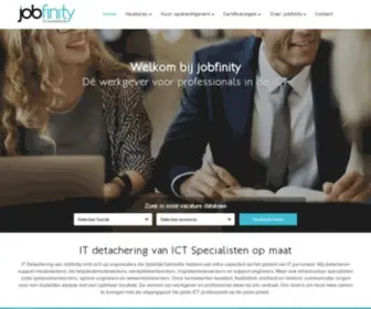 Jobfinity.nl(IT detachering van ICT Specialisten op maat) Screenshot