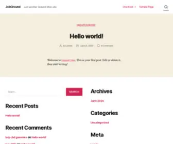 Jobground.net(Just another Grøund Sites site) Screenshot