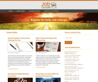Jobguide360.com(Job Guide 360) Screenshot