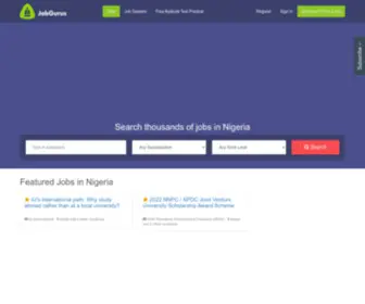 Jobgurus.com.ng(Vacancies in Nigeria) Screenshot