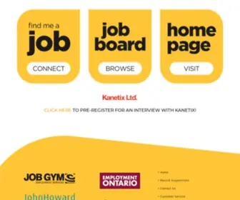 Jobgym.com(The BEST Jobs in Niagara) Screenshot