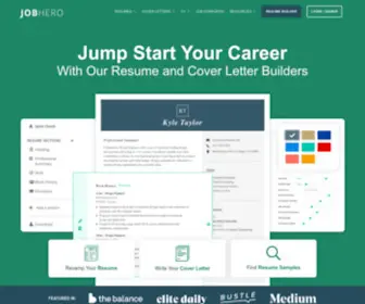 Jobhero.com(Professional Resume Help From The Experts) Screenshot