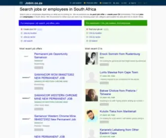 Jobin.co.za(Jobs) Screenshot