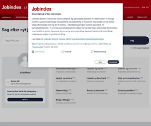 Jobindex.dk(Alle job samlet ét sted) Screenshot
