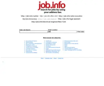 Job.info(Search For Jobs Using Your Address Bar) Screenshot