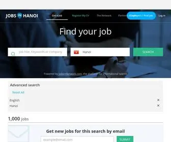 Jobinhanoi.com(Jobs in Hanoi) Screenshot