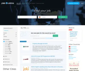 Jobinleipzig.com(Jobs in Leipzig) Screenshot