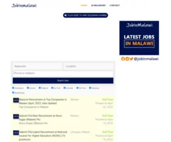 Jobinmalawi.com(Current Jobs in MalawiMalawi's Largest Jobs Website) Screenshot