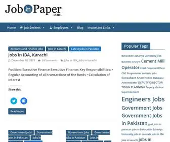 Jobinpaper.com(Pakistan Jobs Bank) Screenshot