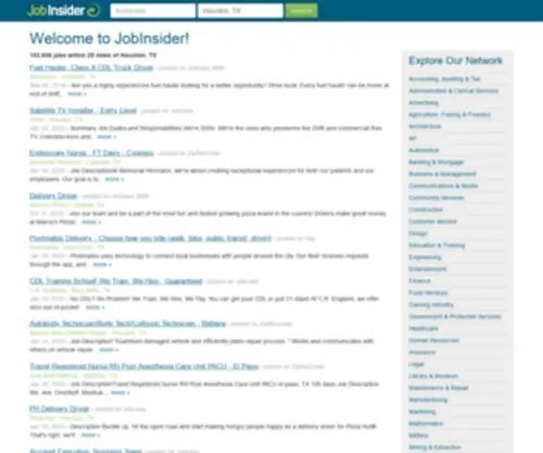 Jobinsider.com(Jobinsider) Screenshot