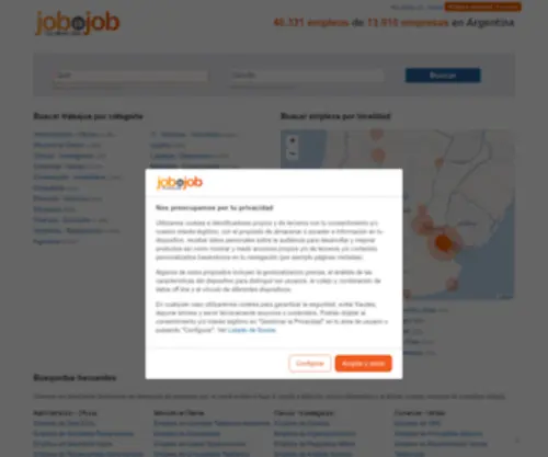 Jobisjob.com.ar(Busca en todas las bolsas de trabajo) Screenshot