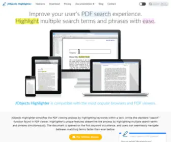 Jobjects.com(Highlight search terms in PDF documents) Screenshot