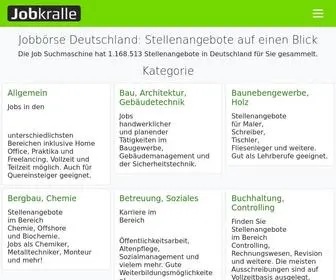 Jobkralle.de(Jobbörse Deutschland) Screenshot