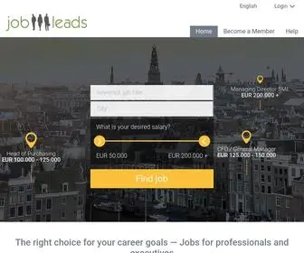 Jobleads.fr(Headhunters and career services at JobLeads) Screenshot