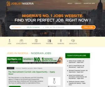 Joblistnigeria.com(Apply to Jobs in Nigeria) Screenshot