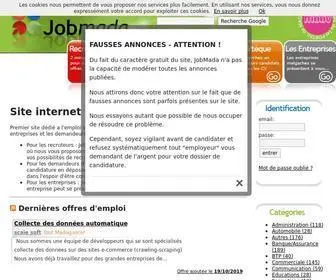 Jobmada.com(Madagascar) Screenshot