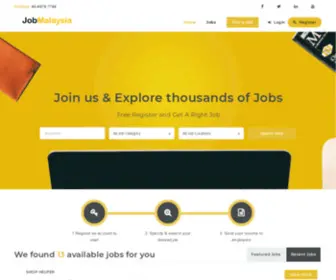 Jobmalaysia.com.my(Jobs Portal for job seekers and Employers) Screenshot