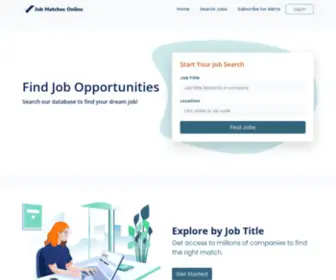 Jobmatchesonline.com(Job Matches Online) Screenshot