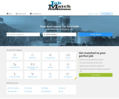 Jobmatchnc.com(Jobmatchnc) Screenshot