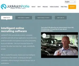 Jobmatchprofile.com(HR tool for applicant tracking and recruiting) Screenshot