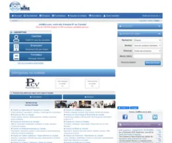 Jobmire.com(Recherche d'emplois et de formations au Canada) Screenshot