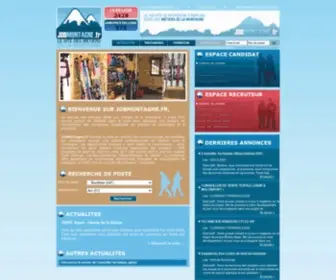Jobmontagne.fr(JOB-MONTAGNE, le premier site d'emploi dédié aux métiers de la Montagne) Screenshot