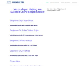 Jobonship.org(Jobships, Seajob, Job in Shipping) Screenshot