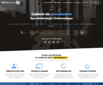 Jobopportunit.com(Cabinet de recrutement spécialisé dans l‘informatique) Screenshot