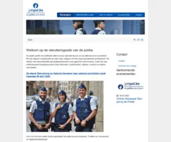 Jobpol.be(Welkom op de rekruteringssite van de politie) Screenshot
