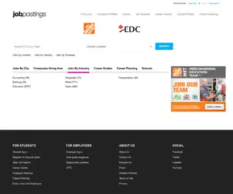Jobpostings.net(Student jobs) Screenshot